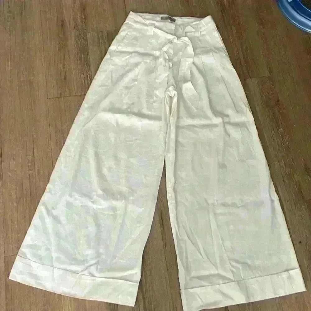Marella Wide Leg Linen Pants Size - 6